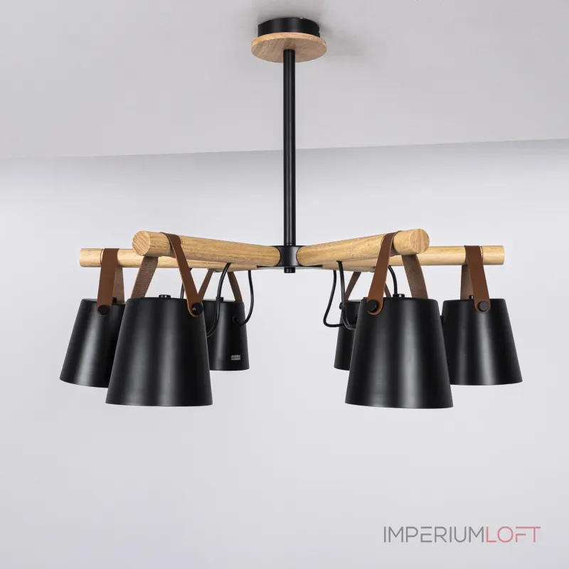 Люстра на штанге NATURA C6 black