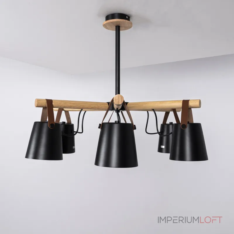 Люстра на штанге NATURA C6 black