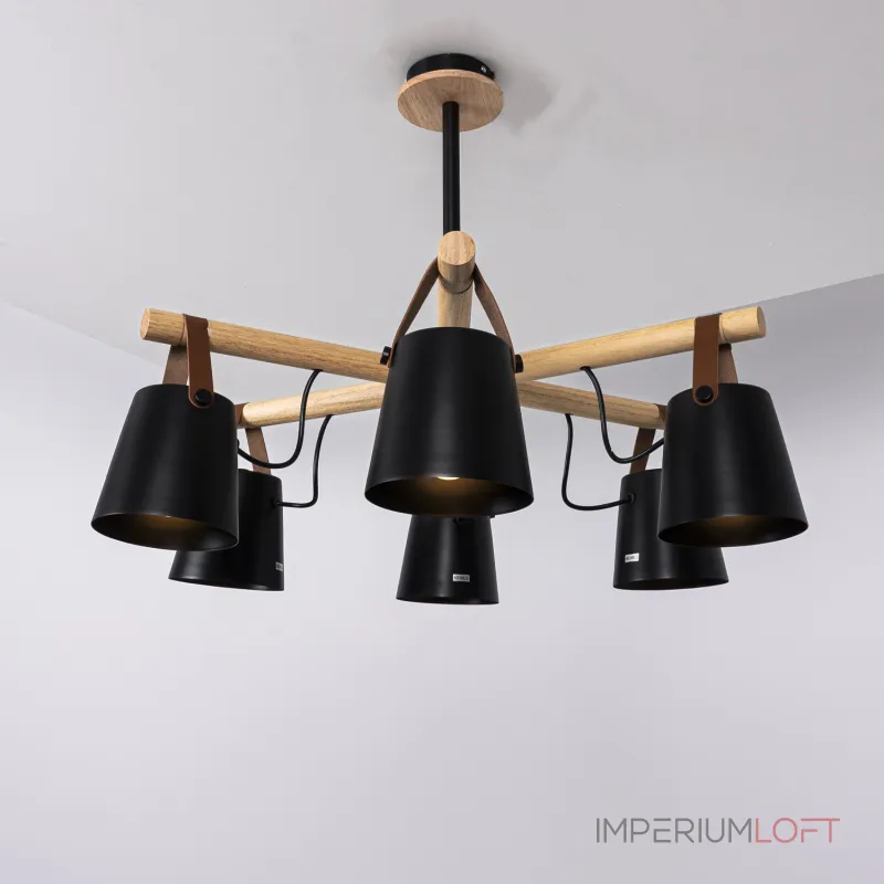 Люстра на штанге NATURA C6 black