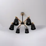 Люстра на штанге NATURA C6 black