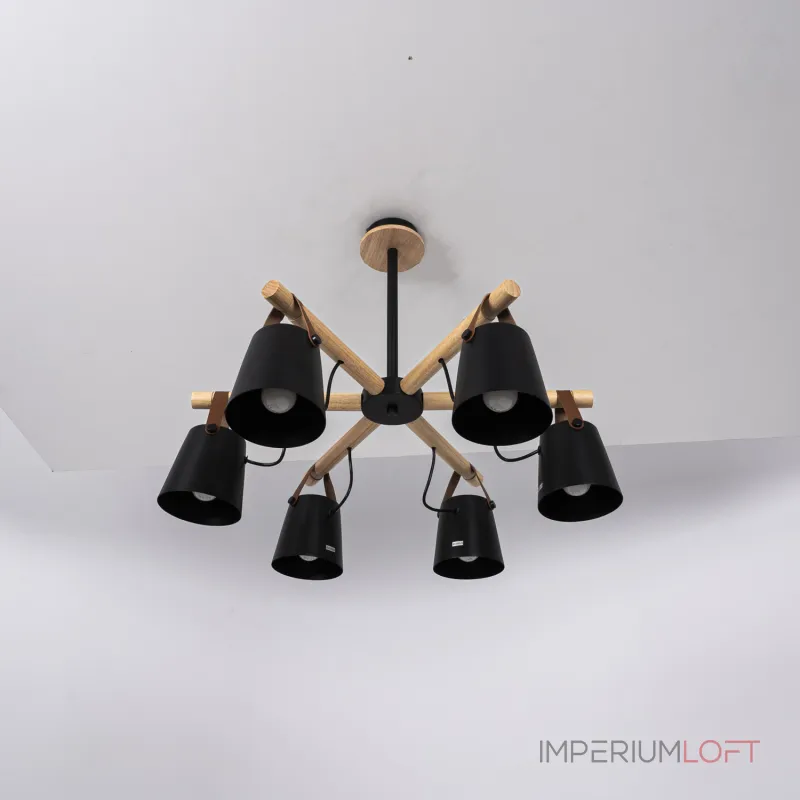 Люстра на штанге NATURA C6 black