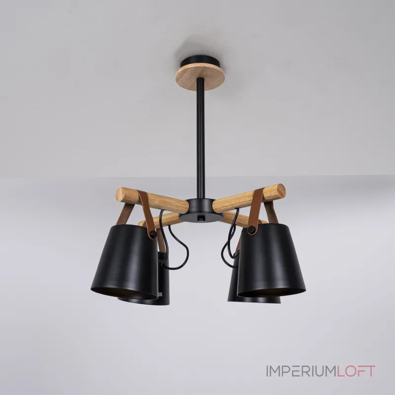 Люстра на штанге NATURA C4 black