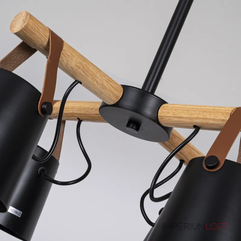 Люстра на штанге NATURA C4 black