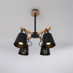 Люстра на штанге NATURA C4 black