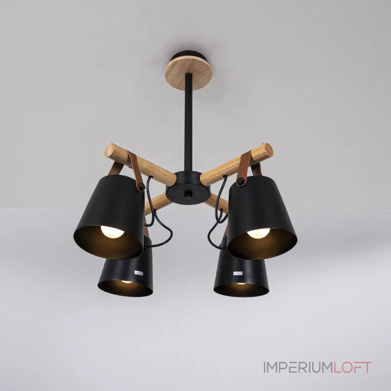 Люстра на штанге NATURA C4 black