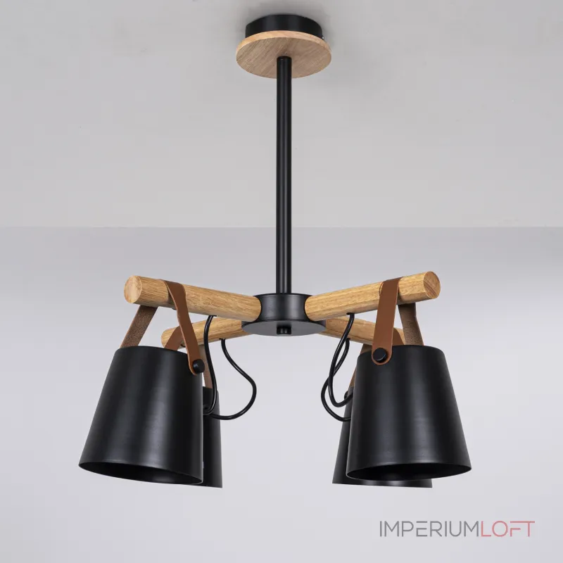 Люстра на штанге NATURA C4 black