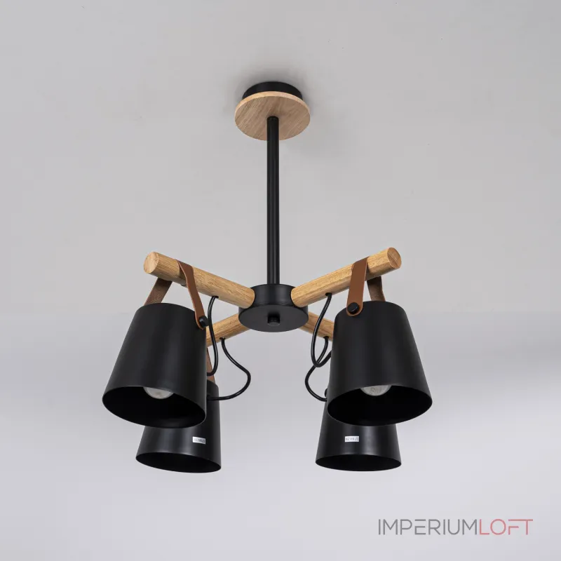 Люстра на штанге NATURA C4 black