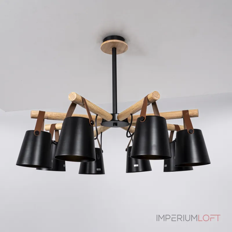 Люстра на штанге NATURA C8 black Люстра на штанге NATURA C8 black