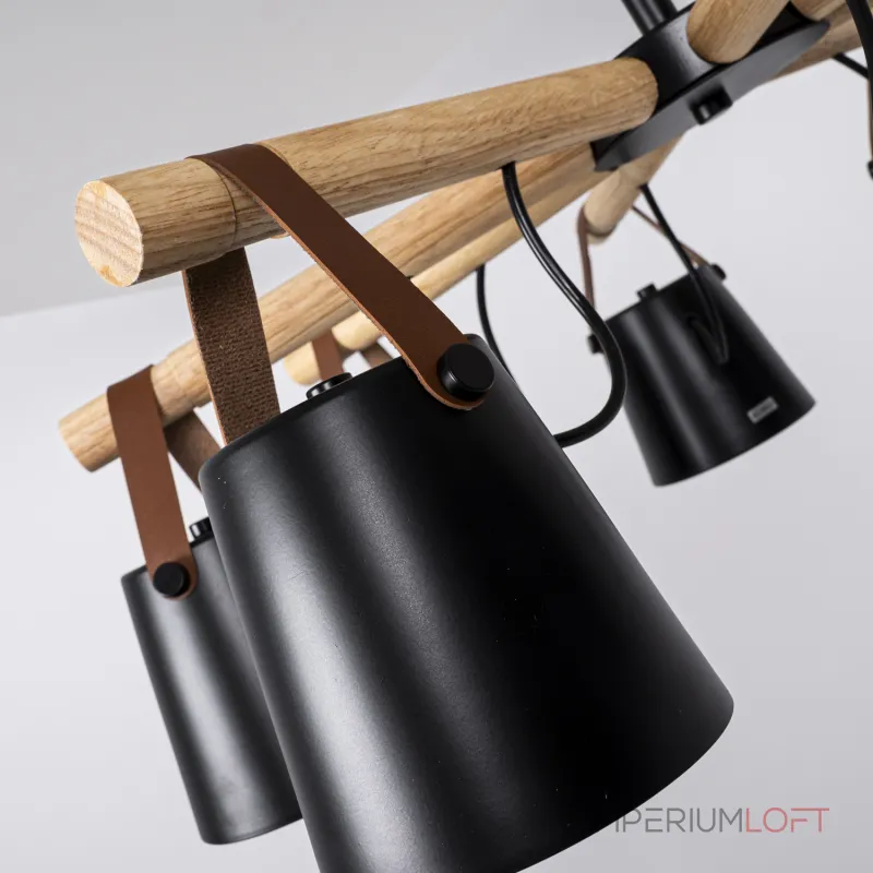 Люстра на штанге NATURA C8 black Люстра на штанге NATURA C8 black