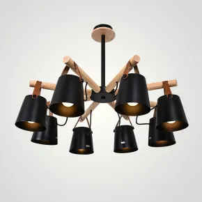 Люстра на штанге NATURA C8 black