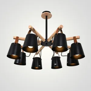 Люстра на штанге NATURA C8 black