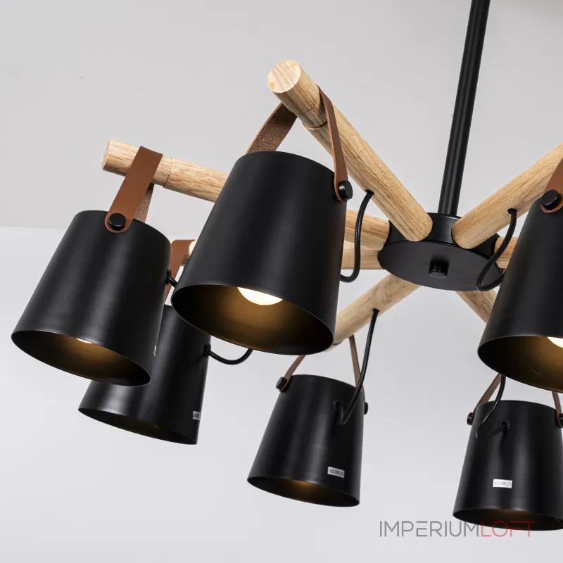 Люстра на штанге NATURA C8 black Люстра на штанге NATURA C8 black