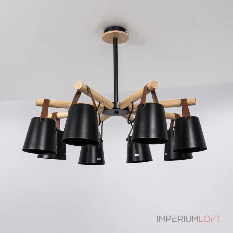 Люстра на штанге NATURA C8 black Люстра на штанге NATURA C8 black