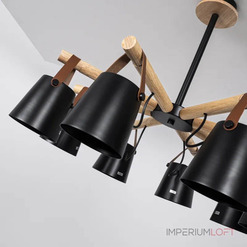 Люстра на штанге NATURA C8 black Люстра на штанге NATURA C8 black