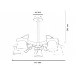 Люстра на штанге NATURA B5 White