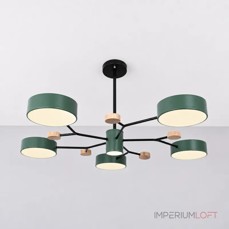 Люстра на штанге MEADE 6 lamps Green Люстра на штанге MEADE 6 lamps Green