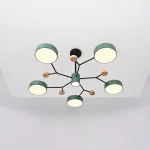 Люстра на штанге MEADE 7 lamps Green