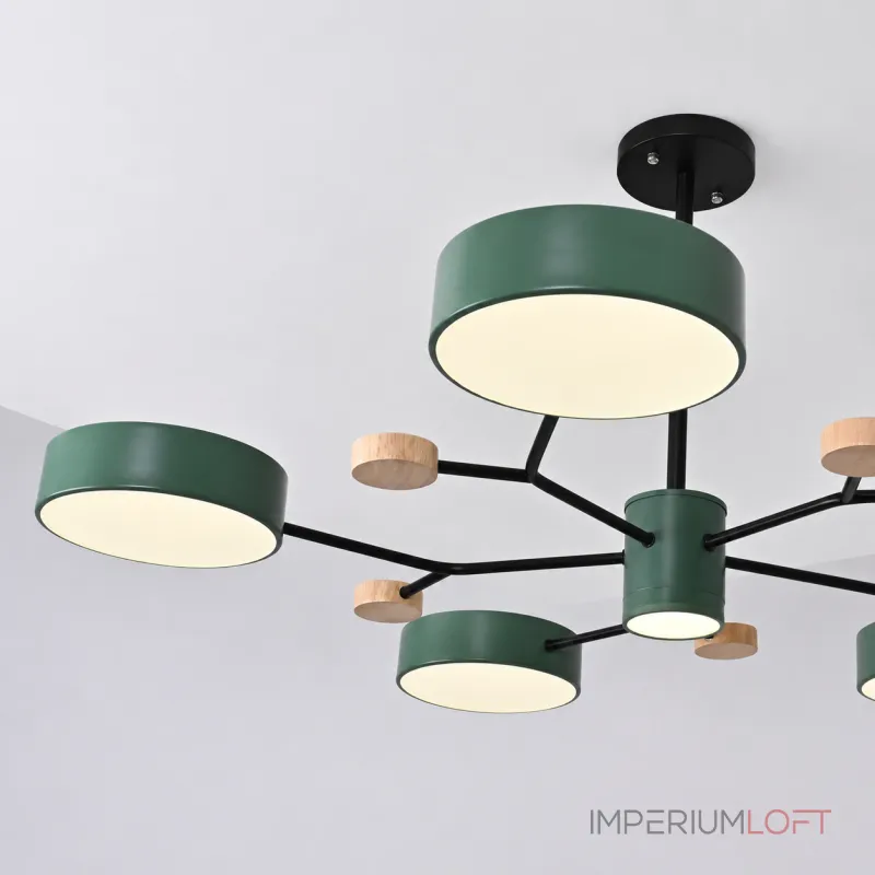 Люстра на штанге MEADE 6 lamps Green Люстра на штанге MEADE 6 lamps Green