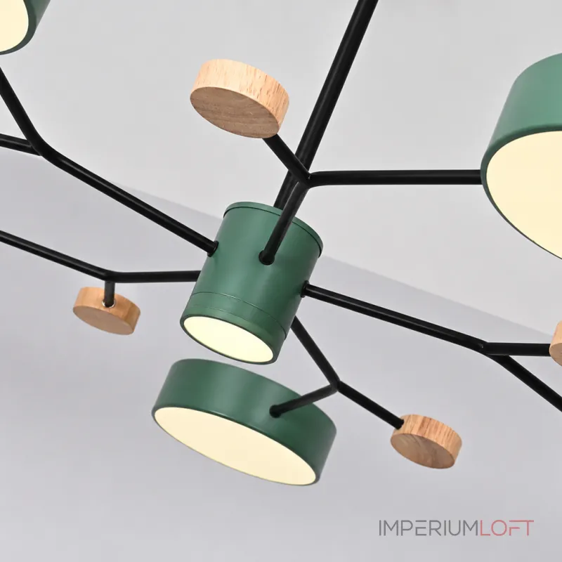Люстра на штанге MEADE 6 lamps Green Люстра на штанге MEADE 6 lamps Green