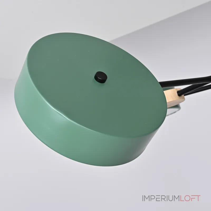 Люстра на штанге MEADE 7 lamps Green
