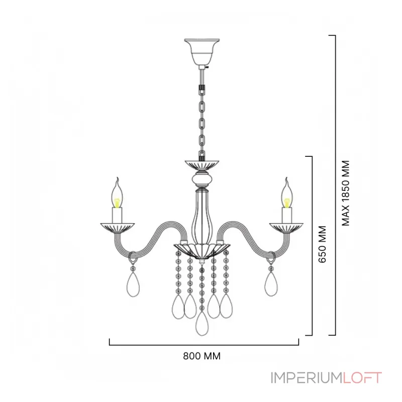 Подвесная люстра RAINBOW D80 Подвесная люстра RAINBOW D80