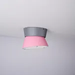 Потолочный светильник KNAP D25 Pink с элегантным сдержанным плафоном