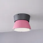 Потолочный светильник KNAP D25 Pink с элегантным сдержанным плафоном