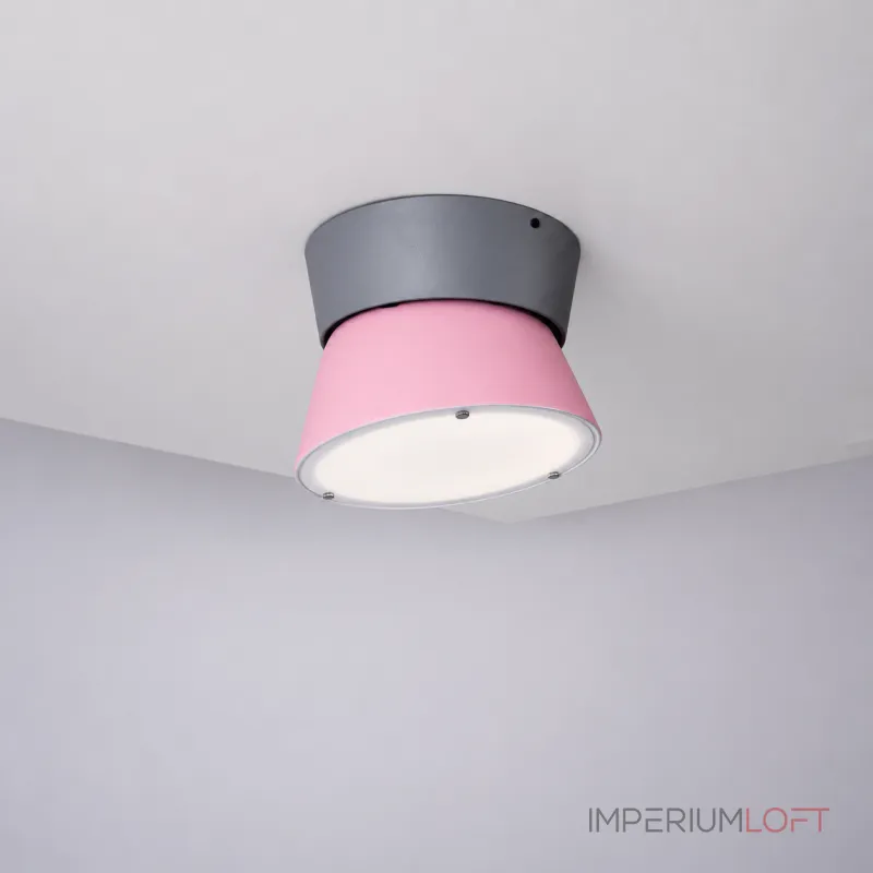 Потолочный светильник KNAP D25 Pink с элегантным сдержанным плафоном