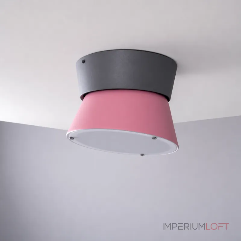 Потолочный светильник KNAP D25 Pink с элегантным сдержанным плафоном
