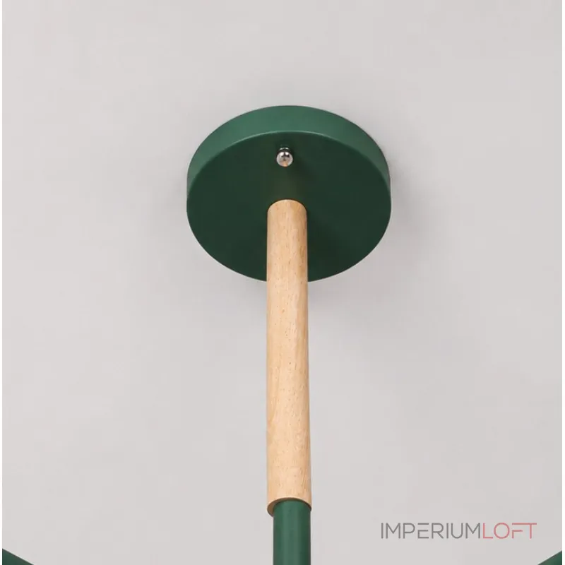 Потолочная люстра CORF B3 Green 6 lamps