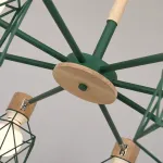 Потолочная люстра CORF B3 Green 8 lamps