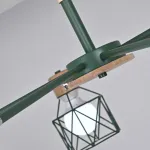 Потолочная люстра CORF B3 Green 6 lamps