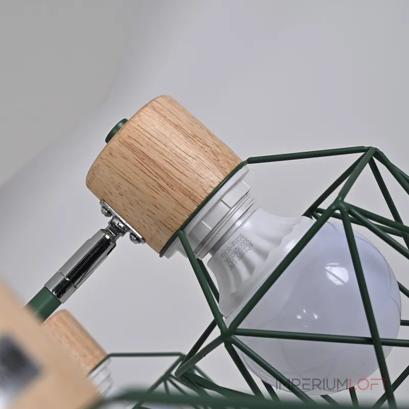 Потолочная люстра CORF B3 Green 6 lamps