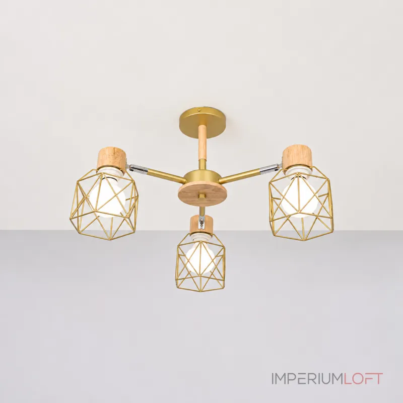 Потолочная люстра CORF B3 Champagne 3 lamps