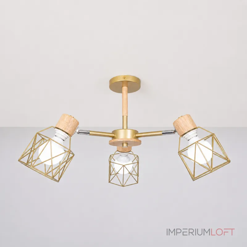 Потолочная люстра CORF B3 Champagne 3 lamps