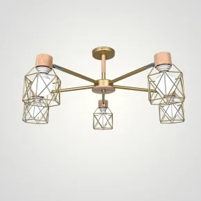 Потолочная люстра CORF B3 Champagne 5 lamps