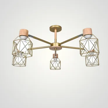 Потолочная люстра CORF B3 Champagne 5 lamps