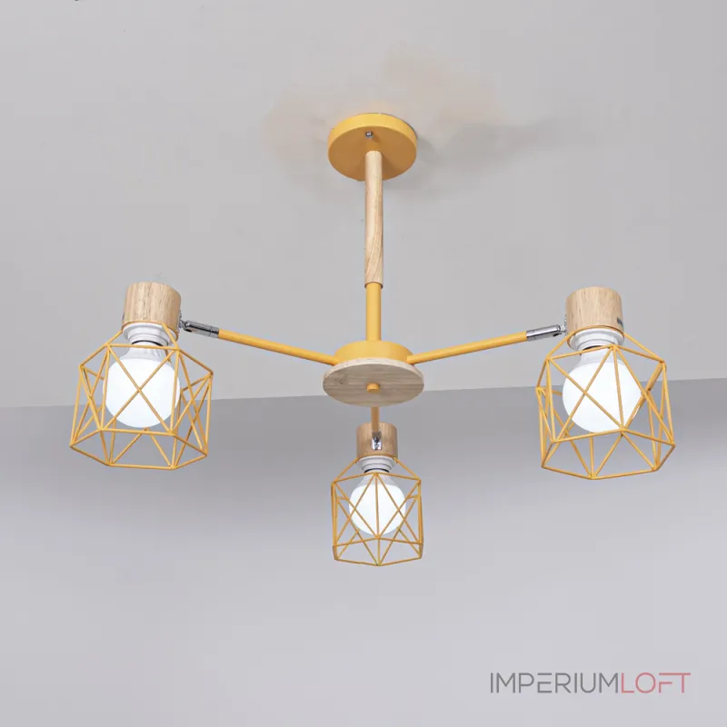 Потолочная люстра CORF B3 Yellow 3 lamps