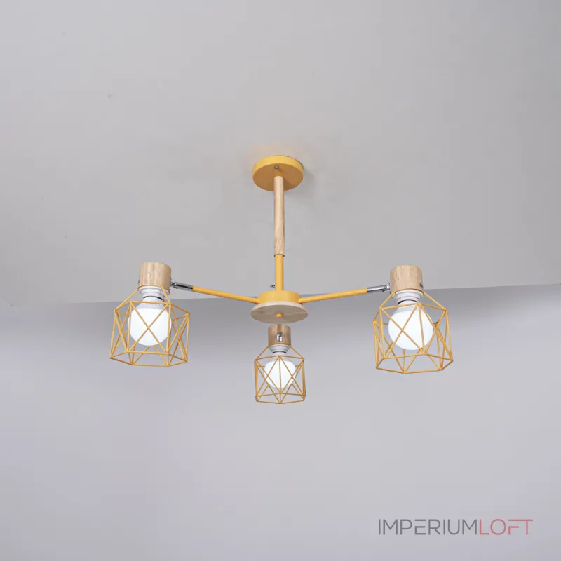 Потолочная люстра CORF B3 Yellow 3 lamps