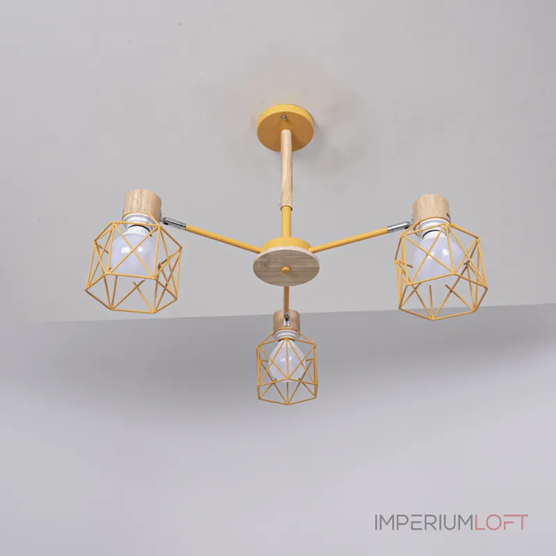 Потолочная люстра CORF B3 Yellow 3 lamps