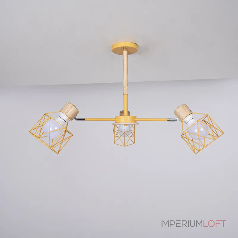 Потолочная люстра CORF B3 Yellow 3 lamps