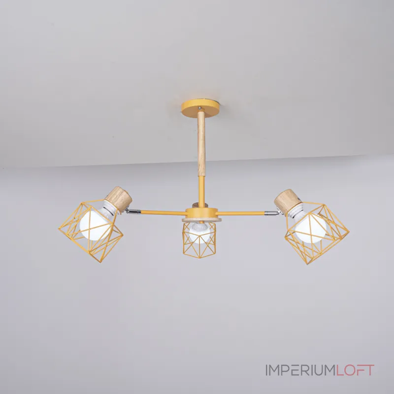 Потолочная люстра CORF B3 Yellow 3 lamps
