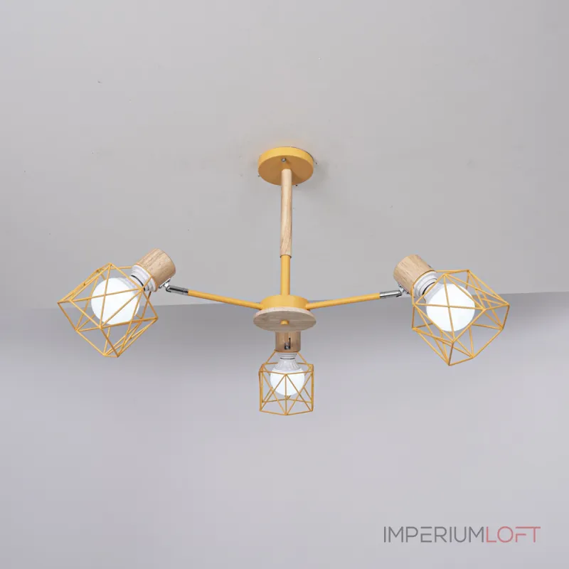 Потолочная люстра CORF B3 Yellow 3 lamps