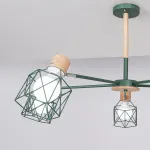 Потолочная люстра CORF B3 Green 5 lamps