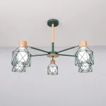 Потолочная люстра CORF B3 Green 5 lamps