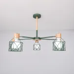 Потолочная люстра CORF B3 Green 5 lamps