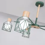 Потолочная люстра CORF B3 Green 5 lamps