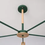 Потолочная люстра CORF B3 Green 5 lamps