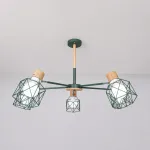 Потолочная люстра CORF B3 Green 5 lamps
