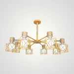 Потолочная люстра CORF B3 Yellow 8 lamps